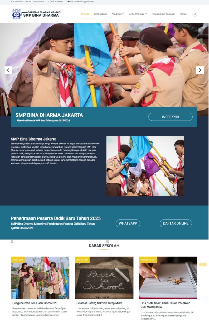 SMP Bina Dharma Jakarta - [smp-binadharma.sch.id]
