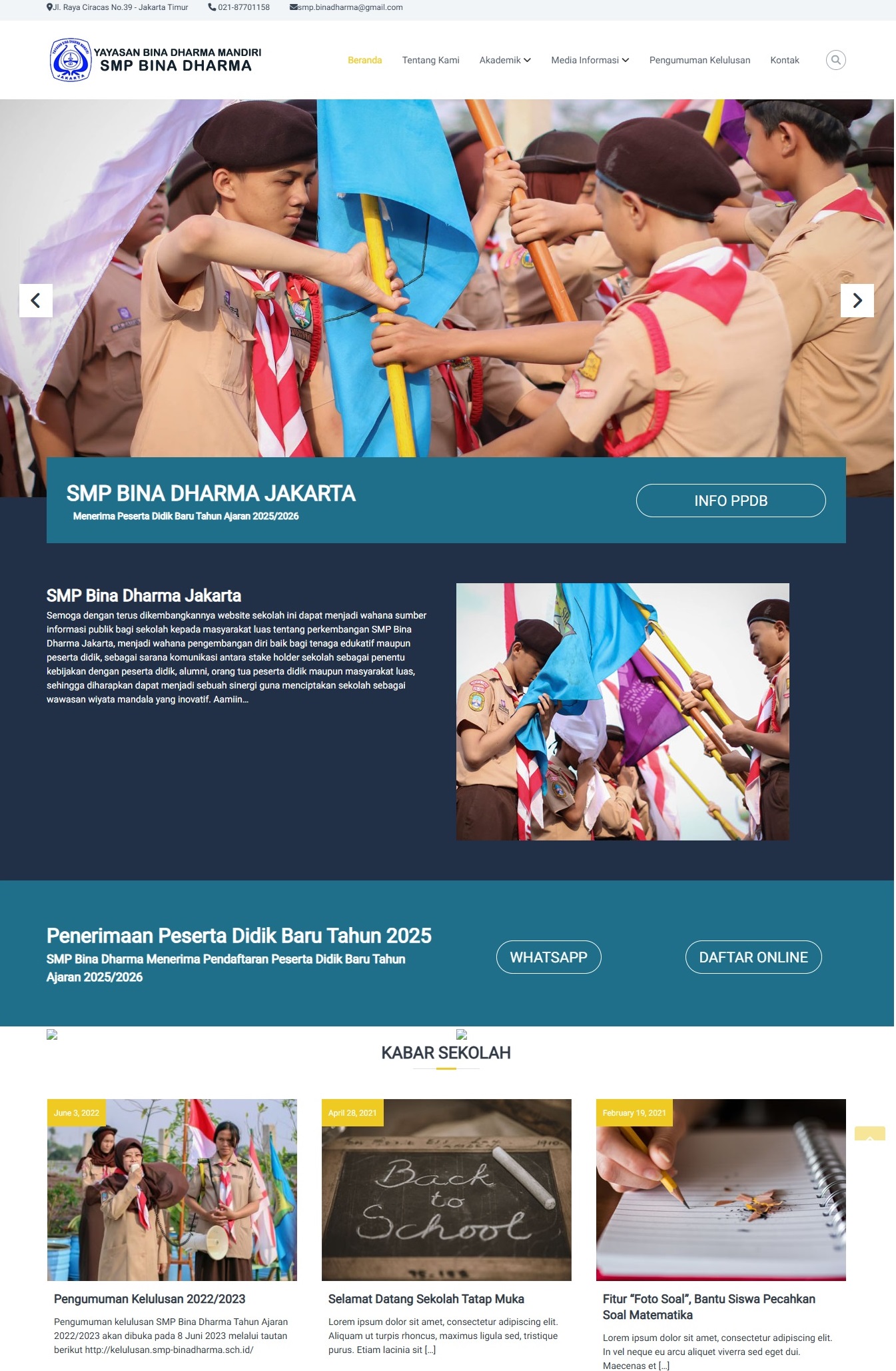 SMP Bina Dharma Jakarta - [smp-binadharma.sch.id]