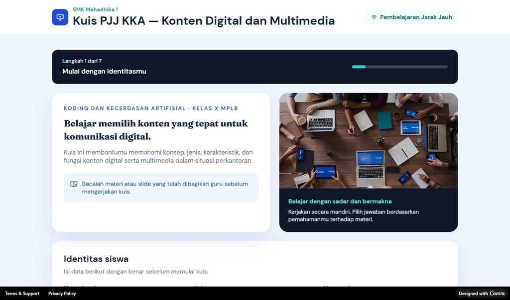 kuis KKA kelas X MPLB